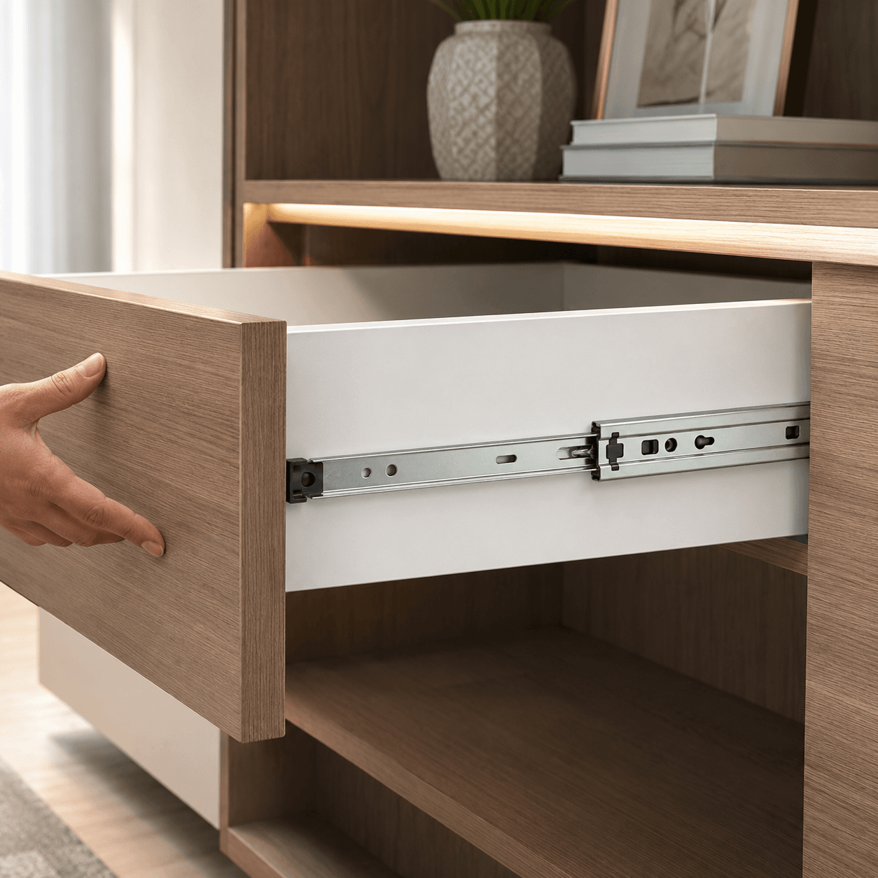 Self Closing 20inch Sliding Drawer Channel